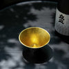 Sake cup or Guinomi - Mt. Fuji [gold]