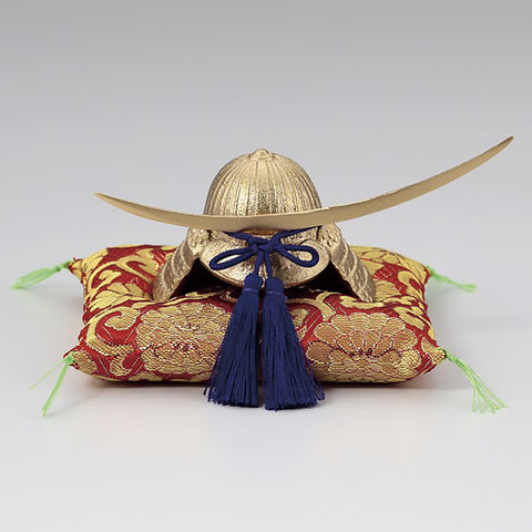 Kabuto, a decorative Samurai helmet decoration with a crescent moon motif