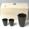 Sake cup set - Nanakiwami,Sake cup or Guinomi and Sake Pitcher or Katakuchi