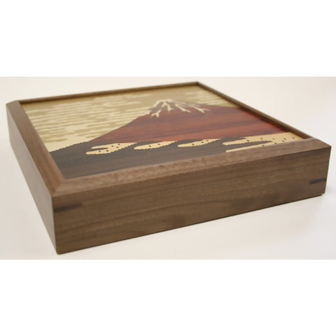 [Red Mt.Fuji] Mokuzougan, wood inlay secret panel