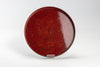Round tray, 8 inch (24 cm, 9.4 inch), Kara-coating, black, red