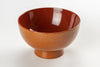 Japanese soup bowl or Miso soup bowl, wooden, Nanako-coating, red, black, green, navy blue, orange